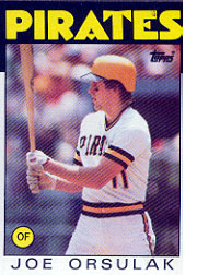 1986 Topps Baseball Cards      102     Joe Orsulak RC*